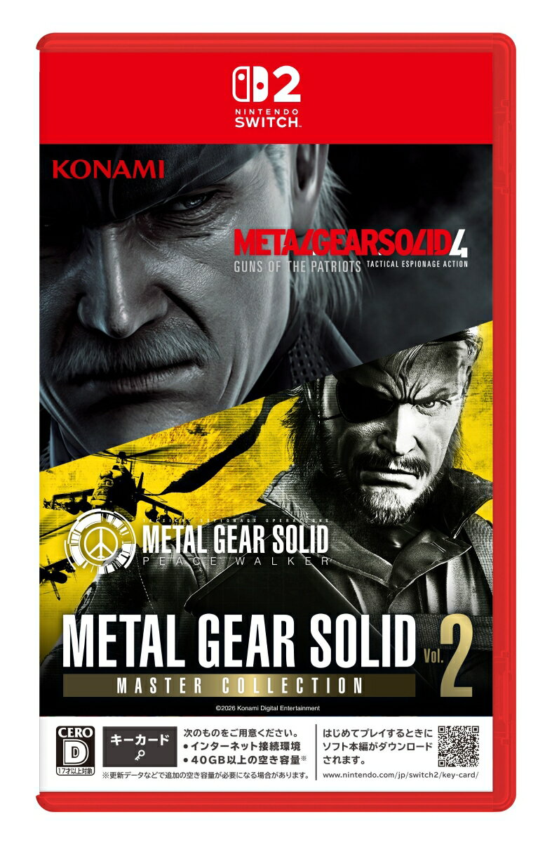 【Nintendo Switch 2】METAL GEAR SOLID: MASTER COLLECTION Vol.2 メタルギアソリッドマスターコレクション 
